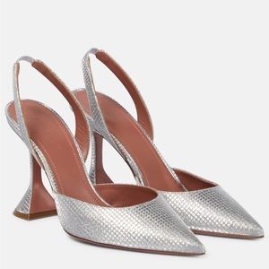 Amina MUADDI Holli leather slingback pumps